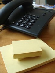 phone on a desk