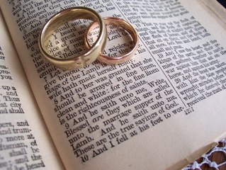 Rings on a bible